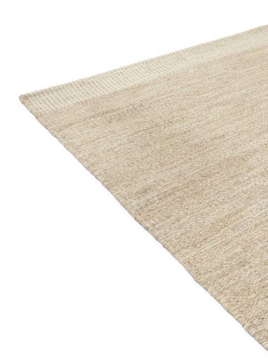 Tapete de corredor / passadeira lã bege 100x250 Rugvista - novo