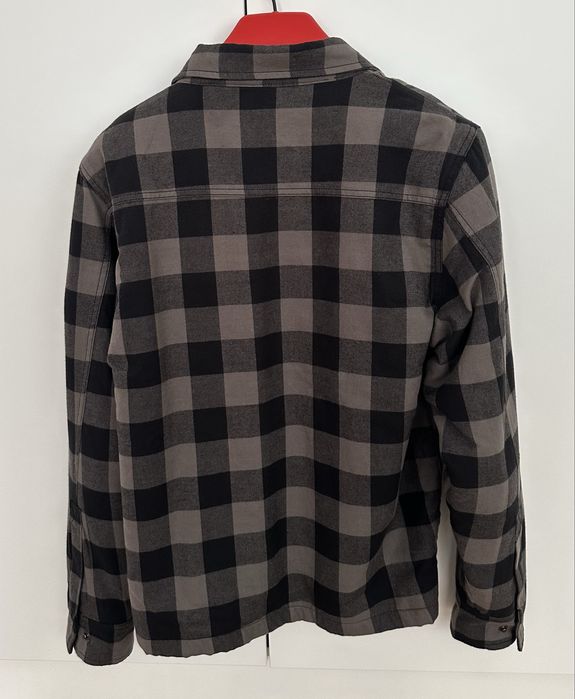 Casaco / camisa motard lumberjack RST xadrez preto e cinzento