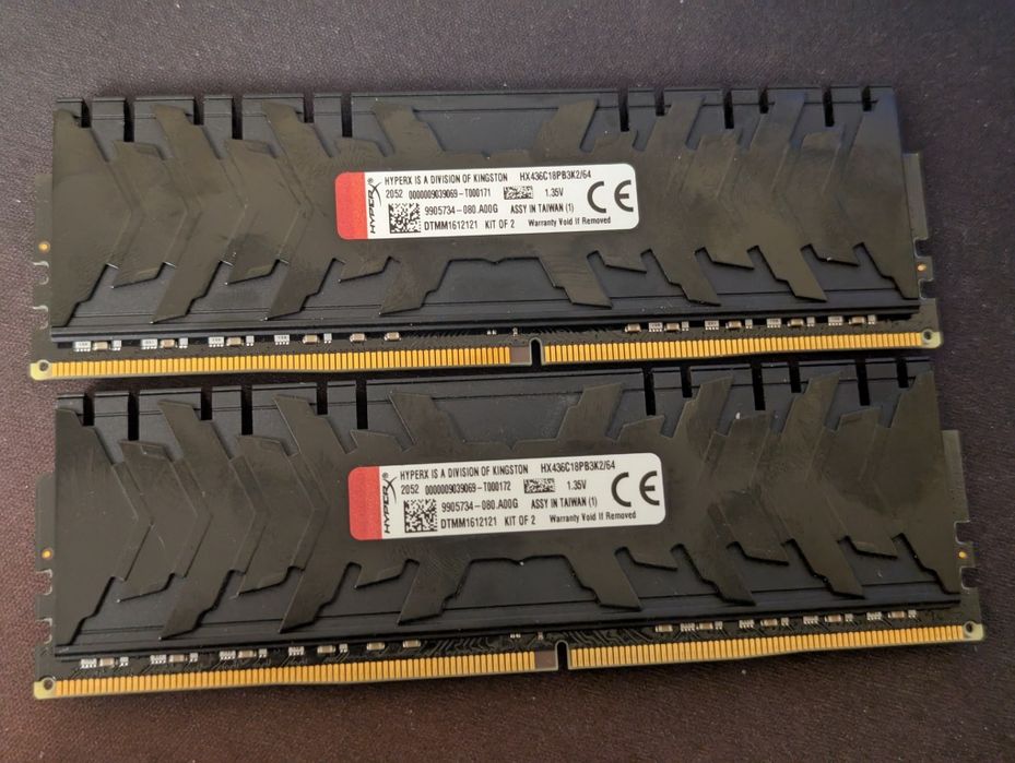 HyperX Predator DDR4 64GB(32GBX2) 3600 Mhz