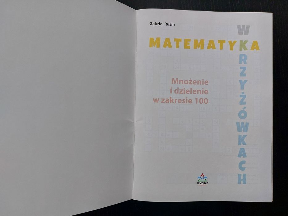 książeczka "Matematyka w krzyżówkach"
