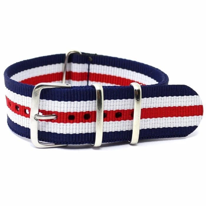 Pasek NATO 20mm ze złotą klamrą