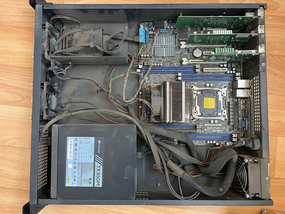 Сервер 2U Xeon E5-2620V4/2xSocket 2011-3/ECC 8GB/2*10Gb SFP+/850 Watt