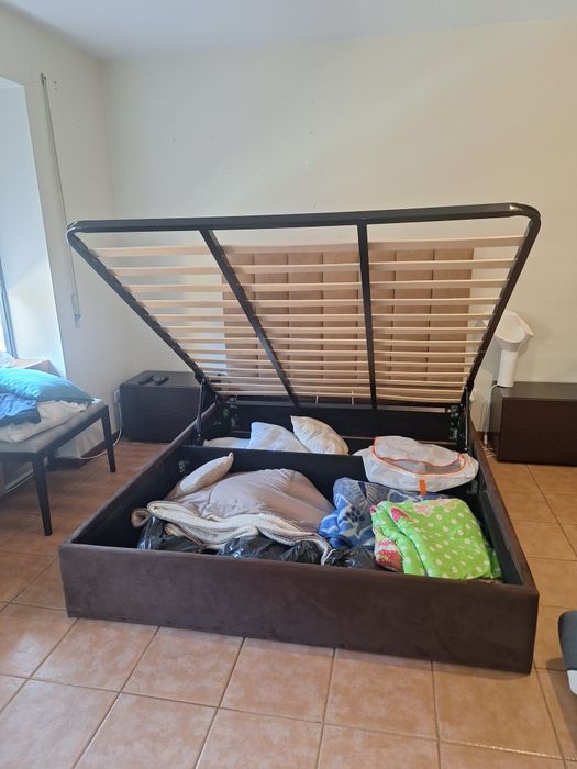 Cama sommier estrado elevatorio