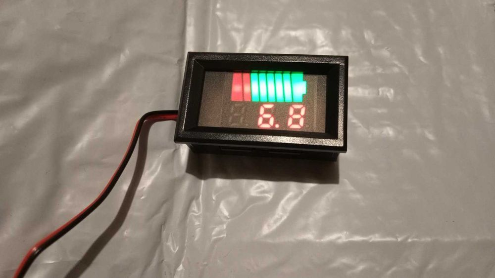 Вольтметр индикатор заряда аккумулятора напряжение от 6 В до 60 В