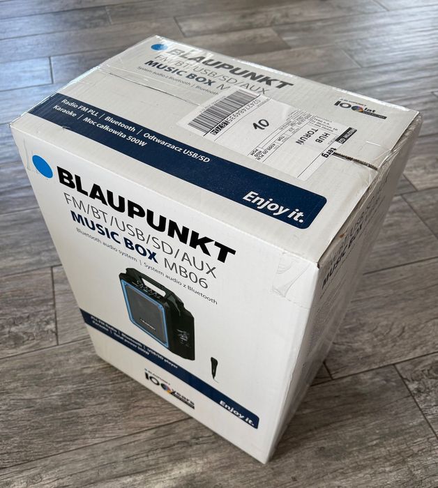 Blaupunkt Music Box MB06 - głośnik bezprzewodowy, karaoke - NOWY