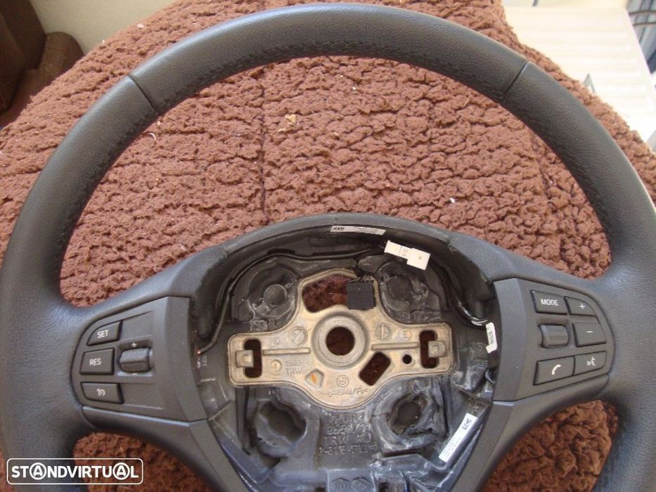 volante em pele+multifunçoes + cruise control BMW F20 + F30 sem airbag