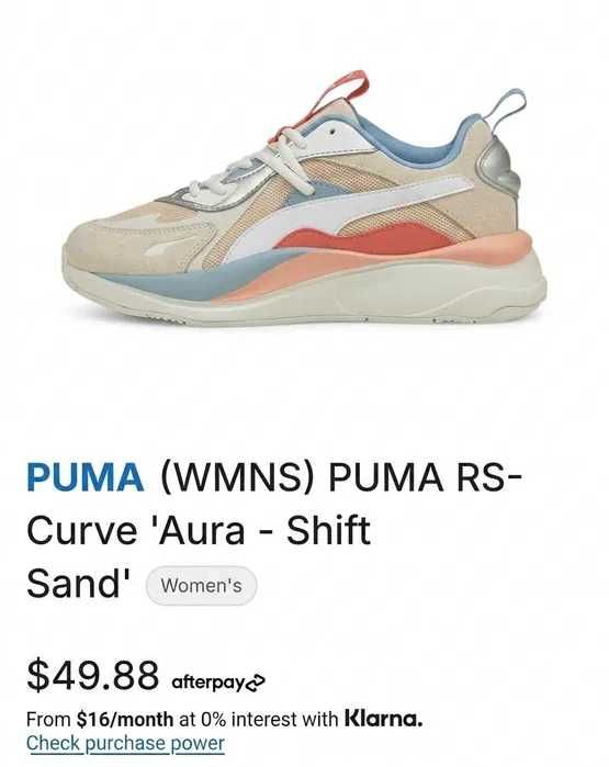 Женские кроссовки PUMA RS-Curve 'Aura' оригинал, размер 36 (22.5 см)