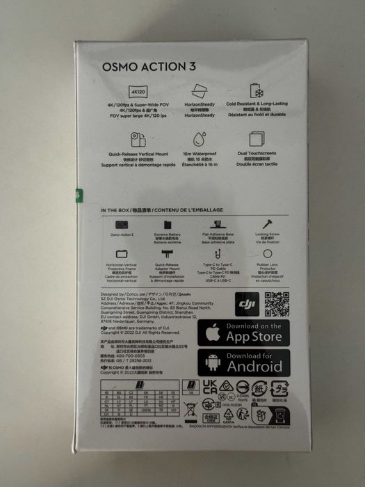 DJI Osmo Action 3 — Novo/Selado