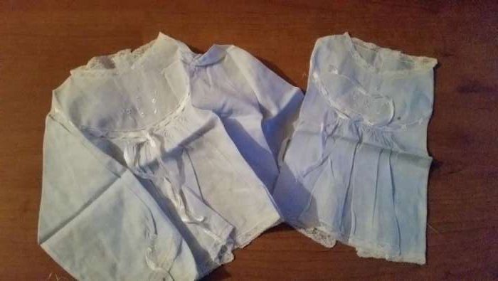Conjuntos bordados de bebé antigos!