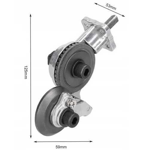 Nożyce do cięcia blachy adapter nakładka na wiertarce- wkrętarce