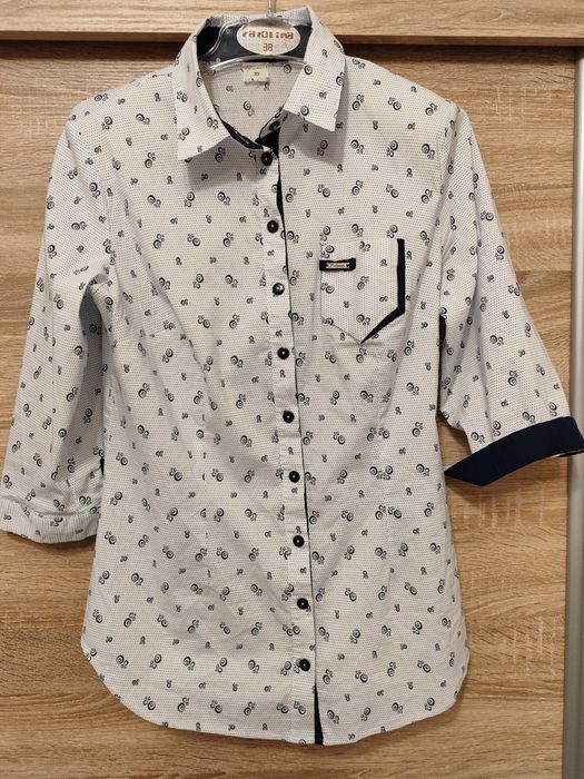 Koszula damska letnia z możliwością skrócenia rękawa