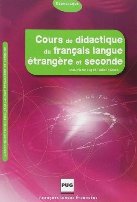 Cours de didactique du francais langue.