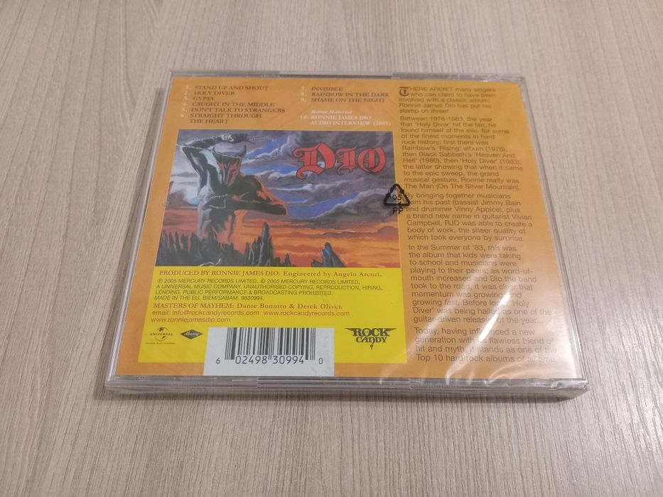 Dio - Holy diver CD Sealed! Фірмений диск, Німеччина, запакований