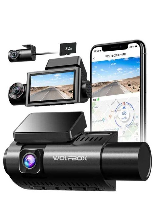 Câmera de carro - Wolfbox i07 Dashcam