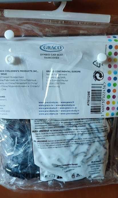 Graco folia przeciwdeszczowa oryginalna do fotelika samochodowego