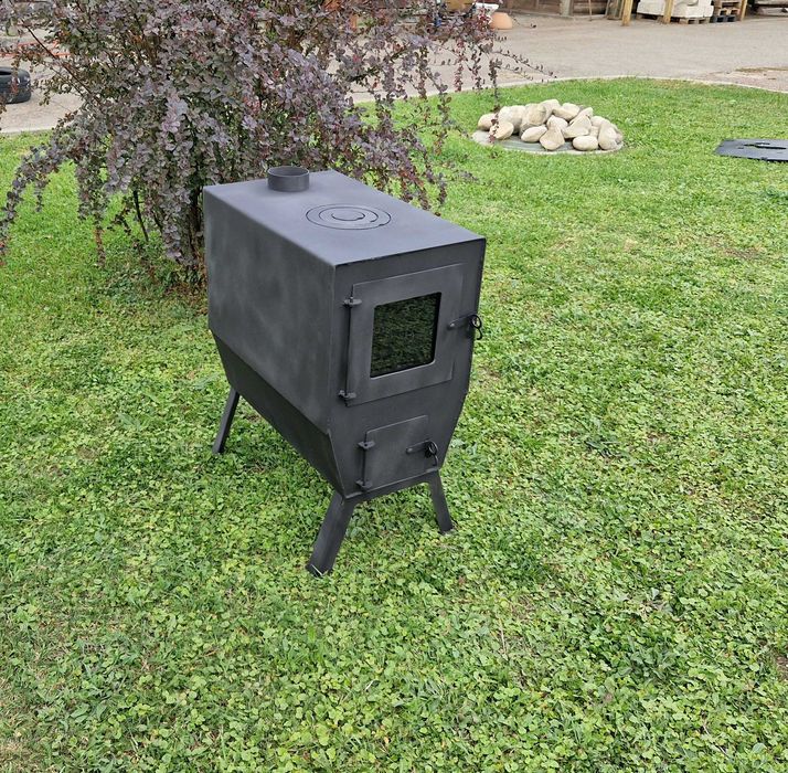 Буржуйка, печь для отопления, буржуйка на отработке