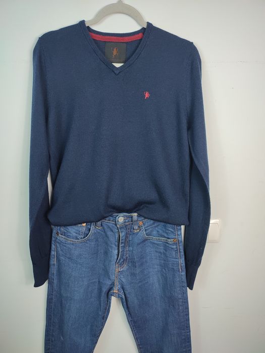 Granatowy sweter męski Merino S Made by Monkeys