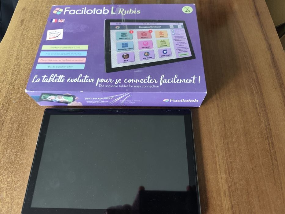 Tablet facilotab prosty i intuicyjny, idealny dla osób starszych,Kamera przednia i tylna,WiFi i 4G