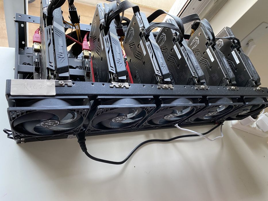 Mining Rig: NVIDIA GeForce RTX 3060 Ti Graphics Cards64585472184450123