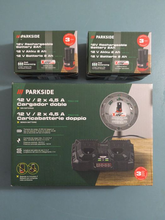 Kits Baterias e carregadores 12v Parkside