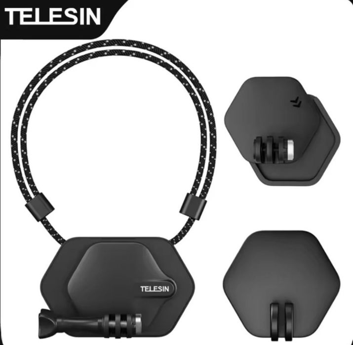 Магнитный держатель TELESIN для экшен камер и телефона.