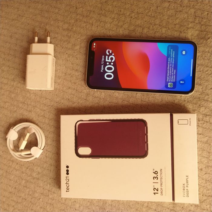 iPhone XR Silver 64 GB - nowa  bateria