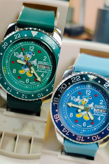 2 x zegarek Seiko Kaczor Donald Duck automat automatyczny