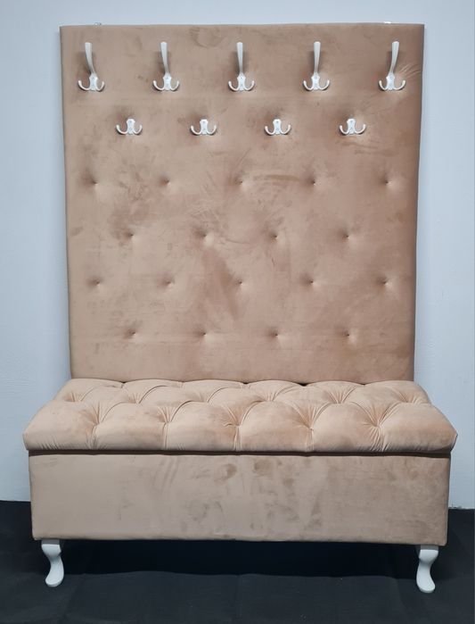 Ławka, ławeczka, puf, skrzynia, panel z wieszakami  - pod wymiar