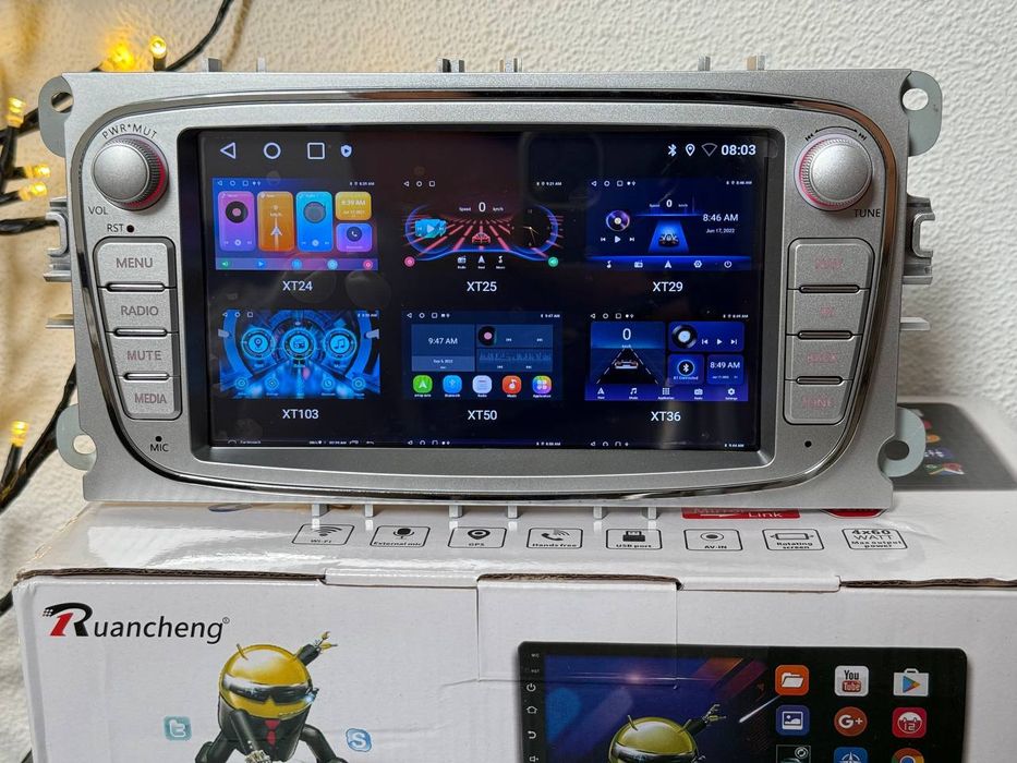 Магнитола на Ford 7" на 4/64гб с Карплей и Андроид Авто на Форд