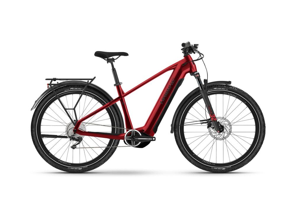 Rower elektryczny Haibike Trekking 5 High czerwony Yamaha 720Wh  - 35%