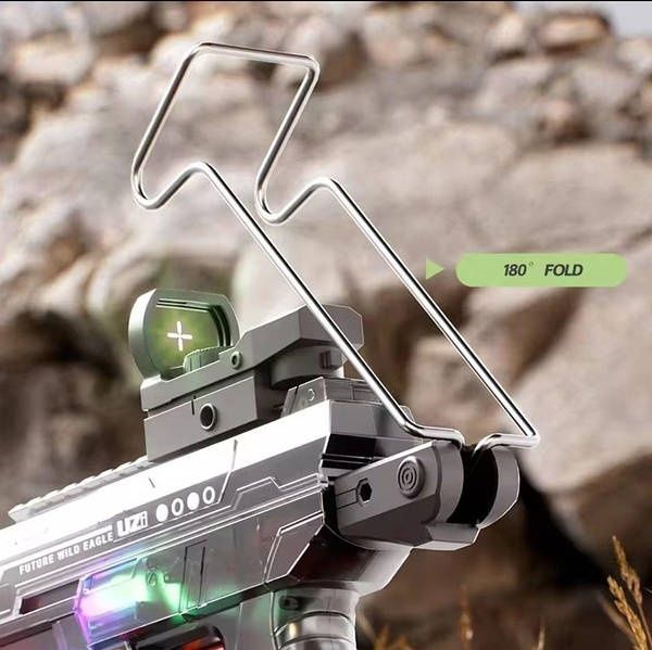 Водяний пістолет UZI акумуляторний з світящім прицілом та глушником