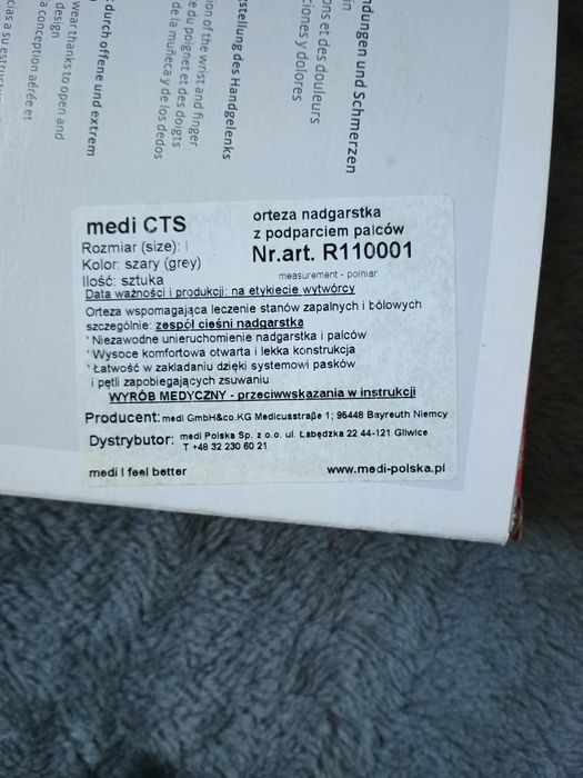 Orteza nadgarstka Medi