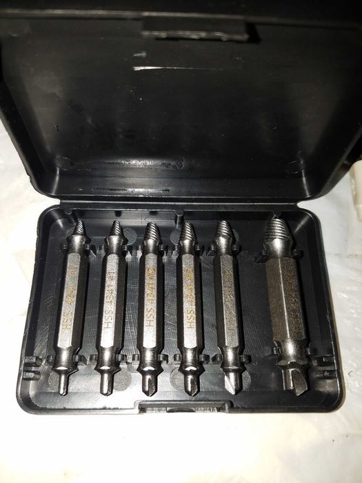 Набір 6шт екстрактор інструмент викручування зломаних злизаних болтів