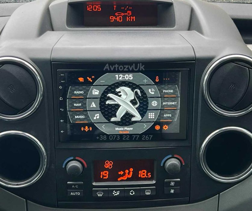 Магнітола Citroen BERLINGO Peugeot PARTNER Opel COMBO CARGO Андроїд 16