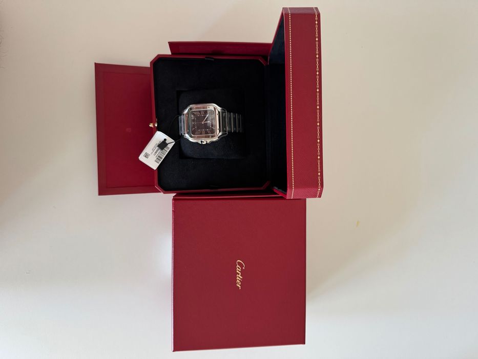 Cartier Santos de Cartier blue dial LARDE NEW