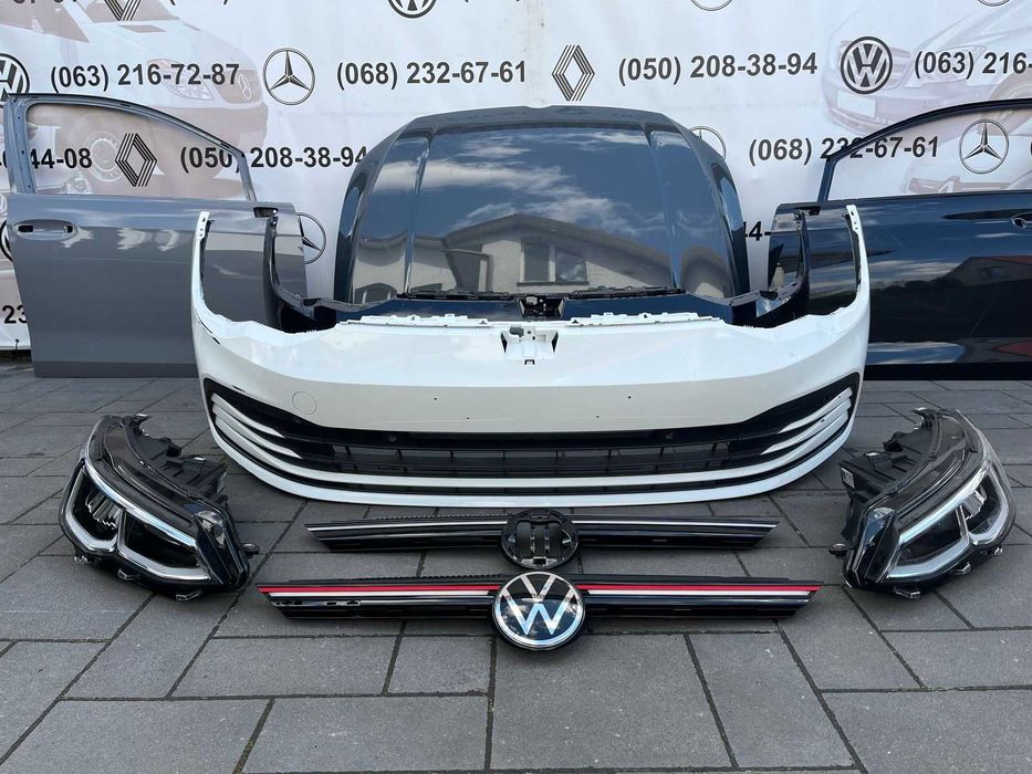 Авторозборка Golf 8 капот бампер решітка двері фари GTI