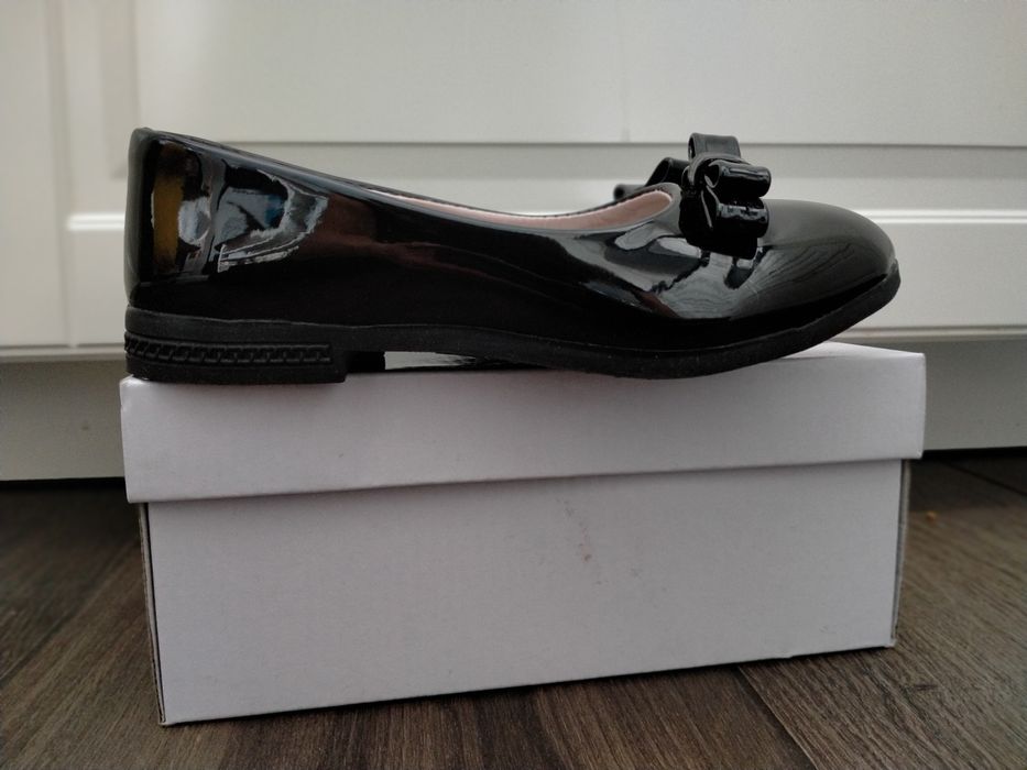 Lakierki czarne 17,5cm baleriny nie hm next zara