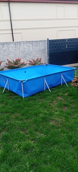 Basen ogrodowy, pompa wody piaskowa, maty podgrzewające