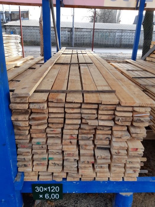Доска Обрезная 100х30, 120х30, 150х30, 30х200 мм Купить Киев