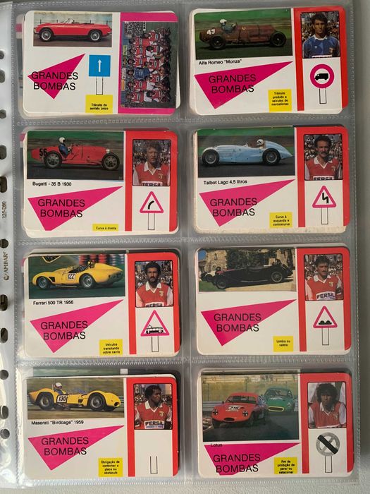 Calendários Antigos de Futebol / Carros - Coleção Grandes Bombas