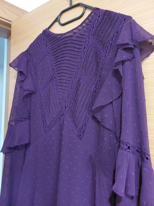 Vestido Festa Roxo NOVO, M-L