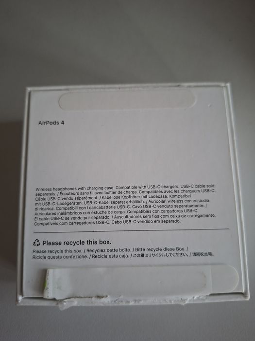 Air pods 4 słuchawki