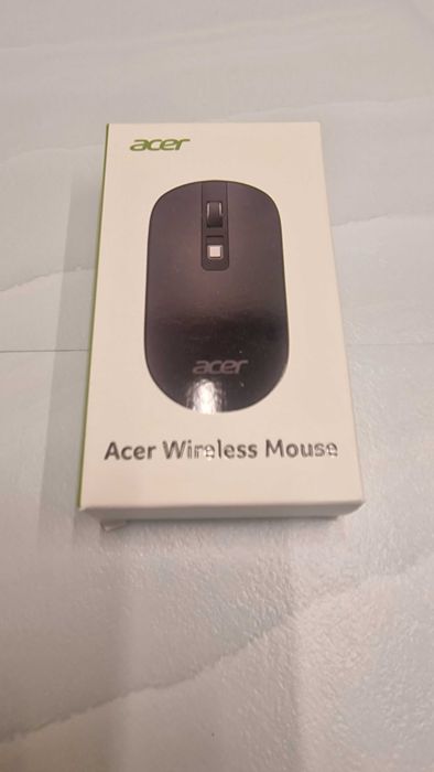 Bezprzewodowa mysz Acer USB, slim, czarna