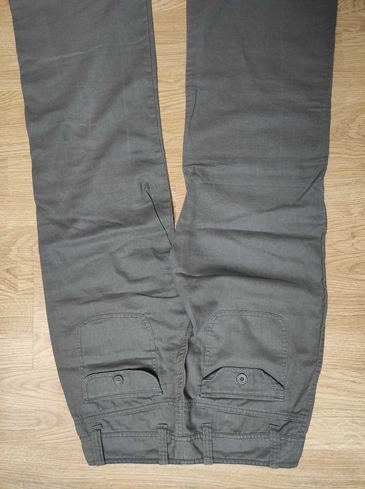 Spodnie len+bawełna H&M szeroka nogawka 36
