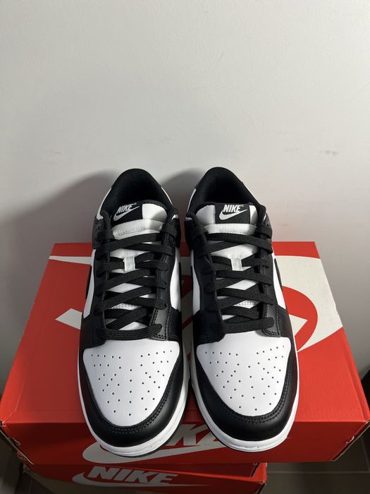Кросівки nike dunk low panda чорні original 44.5/45.5