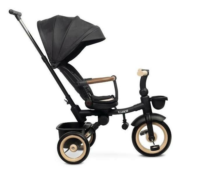 Триколісний велосипед Caretero Saber Beige з регул. нахилом спинки