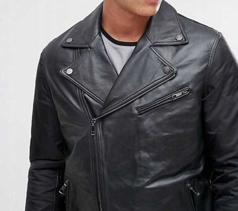 Kiomi Ramoneska/Kurtka ocieplana skórzana Nowa Rozm XL