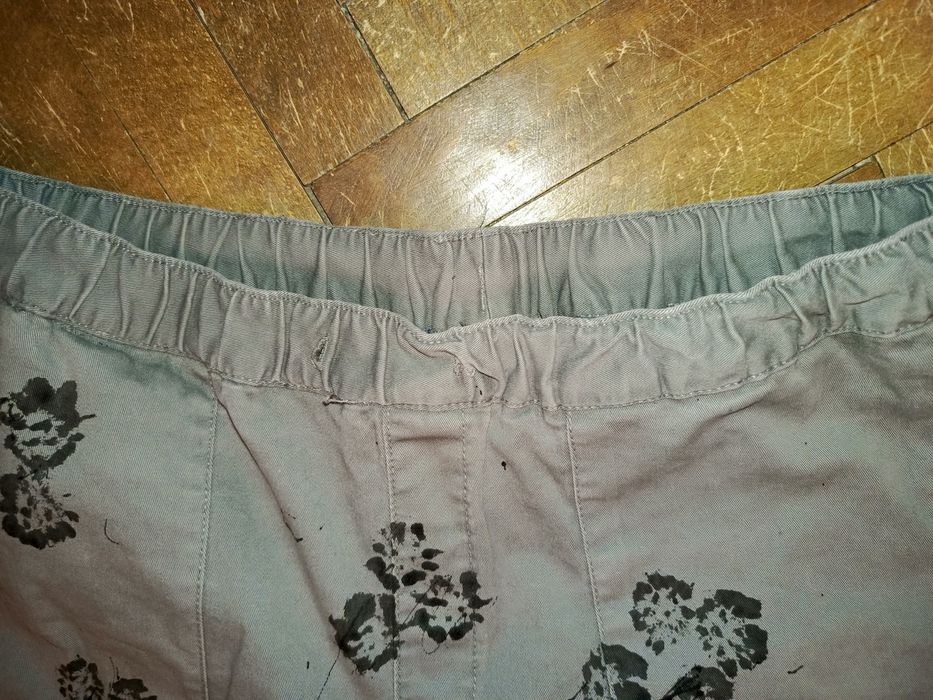 Spodnie zwężane slim tiedye tye dye ze wzorami wzorem