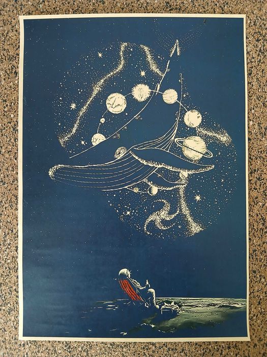 Poster - Space Dreams (papel kraft, 30x42 cm)