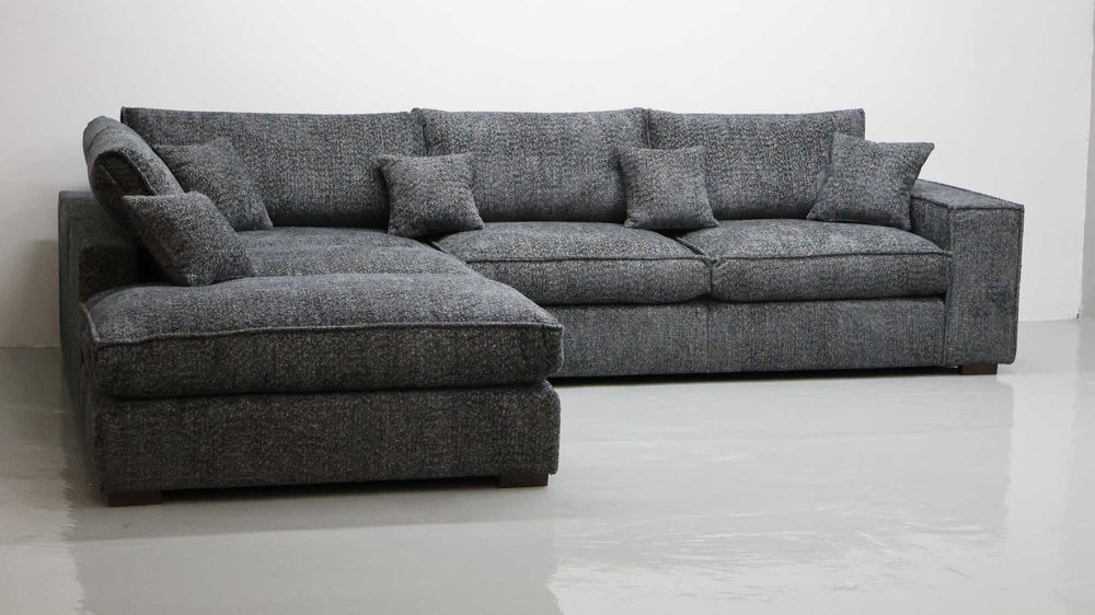 THY Narożnik poduszki oparciowe grafitowy kolor nowoczesna kanapa rogó